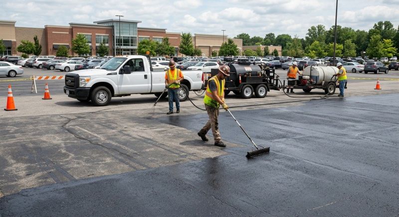 Parking Lot Sealcoating in Columbus, OH